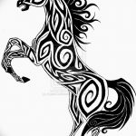 фото Эскизы тату конь от 29.09.2017 №010 - Sketches of a horse tattoo - tatufoto.com