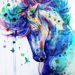 фото Эскизы тату конь от 29.09.2017 №011 - Sketches of a horse tattoo - tatufoto.com