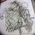 фото Эскизы тату конь от 29.09.2017 №014 - Sketches of a horse tattoo - tatufoto.com