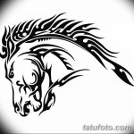 фото Эскизы тату конь от 29.09.2017 №015 - Sketches of a horse tattoo - tatufoto.com