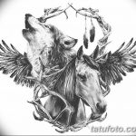 фото Эскизы тату конь от 29.09.2017 №016 - Sketches of a horse tattoo - tatufoto.com