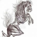 фото Эскизы тату конь от 29.09.2017 №020 - Sketches of a horse tattoo - tatufoto.com