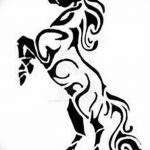 фото Эскизы тату конь от 29.09.2017 №022 - Sketches of a horse tattoo - tatufoto.com