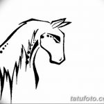 фото Эскизы тату конь от 29.09.2017 №025 - Sketches of a horse tattoo - tatufoto.com