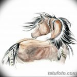 фото Эскизы тату конь от 29.09.2017 №029 - Sketches of a horse tattoo - tatufoto.com