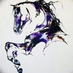 фото Эскизы тату конь от 29.09.2017 №031 - Sketches of a horse tattoo - tatufoto.com