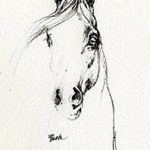 фото Эскизы тату конь от 29.09.2017 №035 - Sketches of a horse tattoo - tatufoto.com