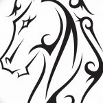 фото Эскизы тату конь от 29.09.2017 №040 - Sketches of a horse tattoo - tatufoto.com