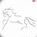 фото Эскизы тату конь от 29.09.2017 №047 - Sketches of a horse tattoo - tatufoto.com