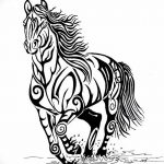 фото Эскизы тату конь от 29.09.2017 №048 - Sketches of a horse tattoo - tatufoto.com