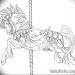 фото Эскизы тату конь от 29.09.2017 №054 - Sketches of a horse tattoo - tatufoto.com