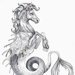 фото Эскизы тату конь от 29.09.2017 №062 - Sketches of a horse tattoo - tatufoto.com