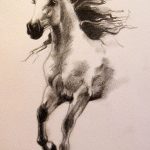 фото Эскизы тату конь от 29.09.2017 №066 - Sketches of a horse tattoo - tatufoto.com