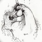 фото Эскизы тату конь от 29.09.2017 №068 - Sketches of a horse tattoo - tatufoto.com