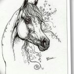 фото Эскизы тату конь от 29.09.2017 №071 - Sketches of a horse tattoo - tatufoto.com