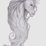 фото Эскизы тату конь от 29.09.2017 №073 - Sketches of a horse tattoo - tatufoto.com