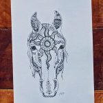 фото Эскизы тату конь от 29.09.2017 №074 - Sketches of a horse tattoo - tatufoto.com