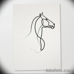 фото Эскизы тату конь от 29.09.2017 №075 - Sketches of a horse tattoo - tatufoto.com