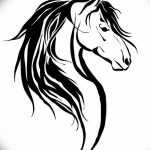 фото Эскизы тату конь от 29.09.2017 №078 - Sketches of a horse tattoo - tatufoto.com