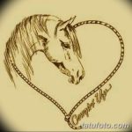 фото Эскизы тату конь от 29.09.2017 №090 - Sketches of a horse tattoo - tatufoto.com