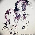 фото Эскизы тату конь от 29.09.2017 №091 - Sketches of a horse tattoo - tatufoto.com