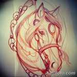 фото Эскизы тату конь от 29.09.2017 №094 - Sketches of a horse tattoo - tatufoto.com