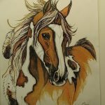фото Эскизы тату конь от 29.09.2017 №103 - Sketches of a horse tattoo - tatufoto.com