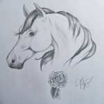 фото Эскизы тату конь от 29.09.2017 №104 - Sketches of a horse tattoo - tatufoto.com