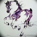 фото Эскизы тату конь от 29.09.2017 №109 - Sketches of a horse tattoo - tatufoto.com