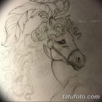 фото Эскизы тату конь от 29.09.2017 №111 - Sketches of a horse tattoo - tatufoto.com