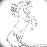 фото Эскизы тату конь от 29.09.2017 №112 - Sketches of a horse tattoo - tatufoto.com