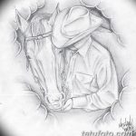 фото Эскизы тату конь от 29.09.2017 №115 - Sketches of a horse tattoo - tatufoto.com