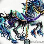 фото Эскизы тату конь от 29.09.2017 №116 - Sketches of a horse tattoo - tatufoto.com