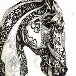 фото Эскизы тату конь от 29.09.2017 №117 - Sketches of a horse tattoo - tatufoto.com