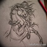 фото Эскизы тату конь от 29.09.2017 №121 - Sketches of a horse tattoo - tatufoto.com