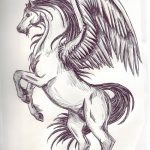 фото Эскизы тату конь от 29.09.2017 №125 - Sketches of a horse tattoo - tatufoto.com