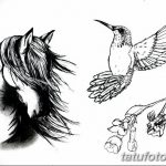 фото Эскизы тату конь от 29.09.2017 №127 - Sketches of a horse tattoo - tatufoto.com