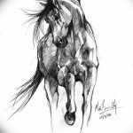 фото Эскизы тату конь от 29.09.2017 №129 - Sketches of a horse tattoo - tatufoto.com