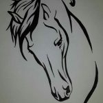 фото Эскизы тату конь от 29.09.2017 №137 - Sketches of a horse tattoo - tatufoto.com