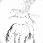 фото Эскизы тату конь от 29.09.2017 №147 - Sketches of a horse tattoo - tatufoto.com