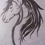 фото Эскизы тату конь от 29.09.2017 №150 - Sketches of a horse tattoo - tatufoto.com