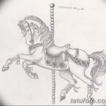 фото Эскизы тату конь от 29.09.2017 №153 - Sketches of a horse tattoo - tatufoto.com