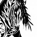 фото Эскизы тату конь от 29.09.2017 №154 - Sketches of a horse tattoo - tatufoto.com