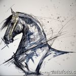 фото Эскизы тату конь от 29.09.2017 №156 - Sketches of a horse tattoo - tatufoto.com