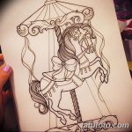 фото Эскизы тату конь от 29.09.2017 №167 - Sketches of a horse tattoo - tatufoto.com