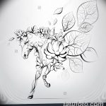 фото Эскизы тату конь от 29.09.2017 №174 - Sketches of a horse tattoo - tatufoto.com