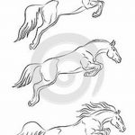 фото Эскизы тату конь от 29.09.2017 №179 - Sketches of a horse tattoo - tatufoto.com