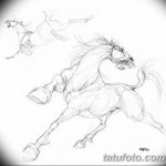 фото Эскизы тату конь от 29.09.2017 №195 - Sketches of a horse tattoo - tatufoto.com