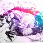 фото Эскизы тату конь от 29.09.2017 №203 - Sketches of a horse tattoo - tatufoto.com