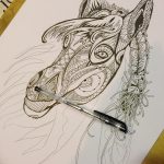 фото Эскизы тату конь от 29.09.2017 №204 - Sketches of a horse tattoo - tatufoto.com